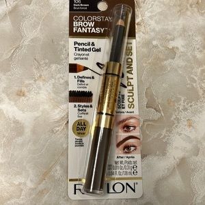 Revlon , COLORSTAY ,Dark Brown ,2-1 Pencil and Tinted Gel